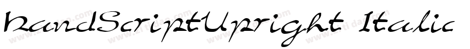 HandScriptUpright Italic字体转换